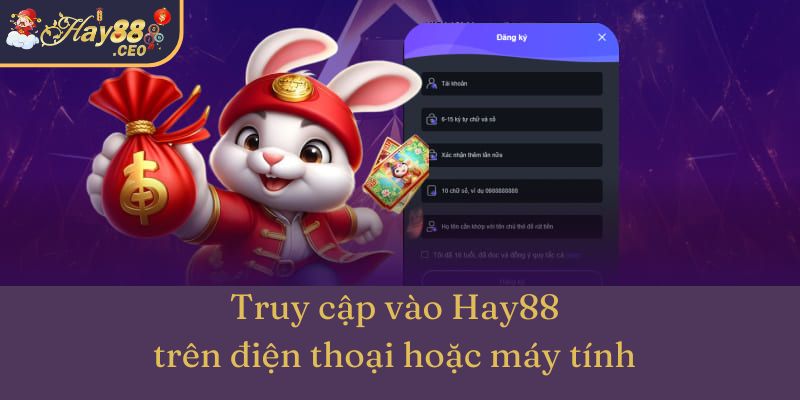 Cách truy cập link vào Hay88 trên điện thoại hoặc máy tính